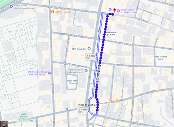 mappa itinerario visita Museo Etnologico